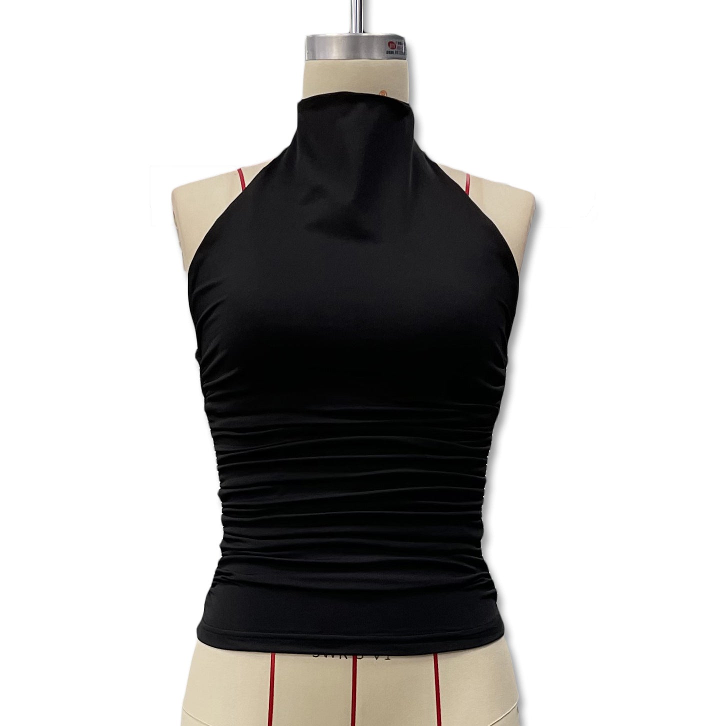 Halterneck Cut-Out Backless Vest Top — Image 6