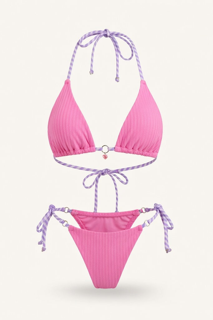 Triangle Bikini Set — Pink