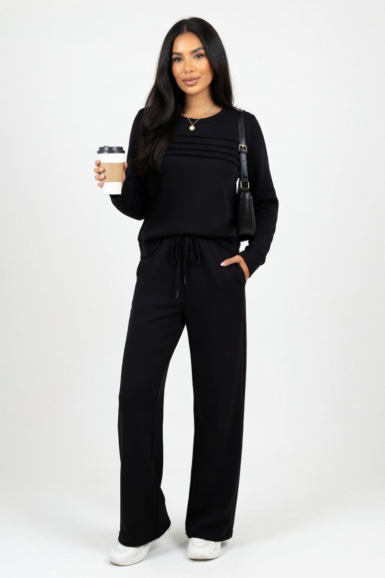 Tailored Co-Ord Set — Black