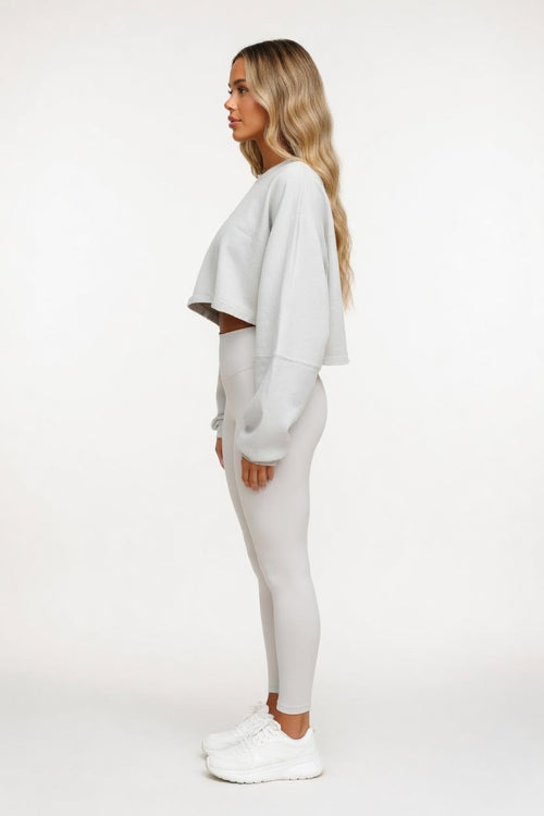 Cropped Long Sleeve Top — side view