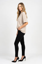 Essential Round Neck Tee — side view