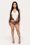 Striped Halter Co-Ord Set