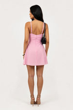 Knit V-Neck Cami Dress — back view