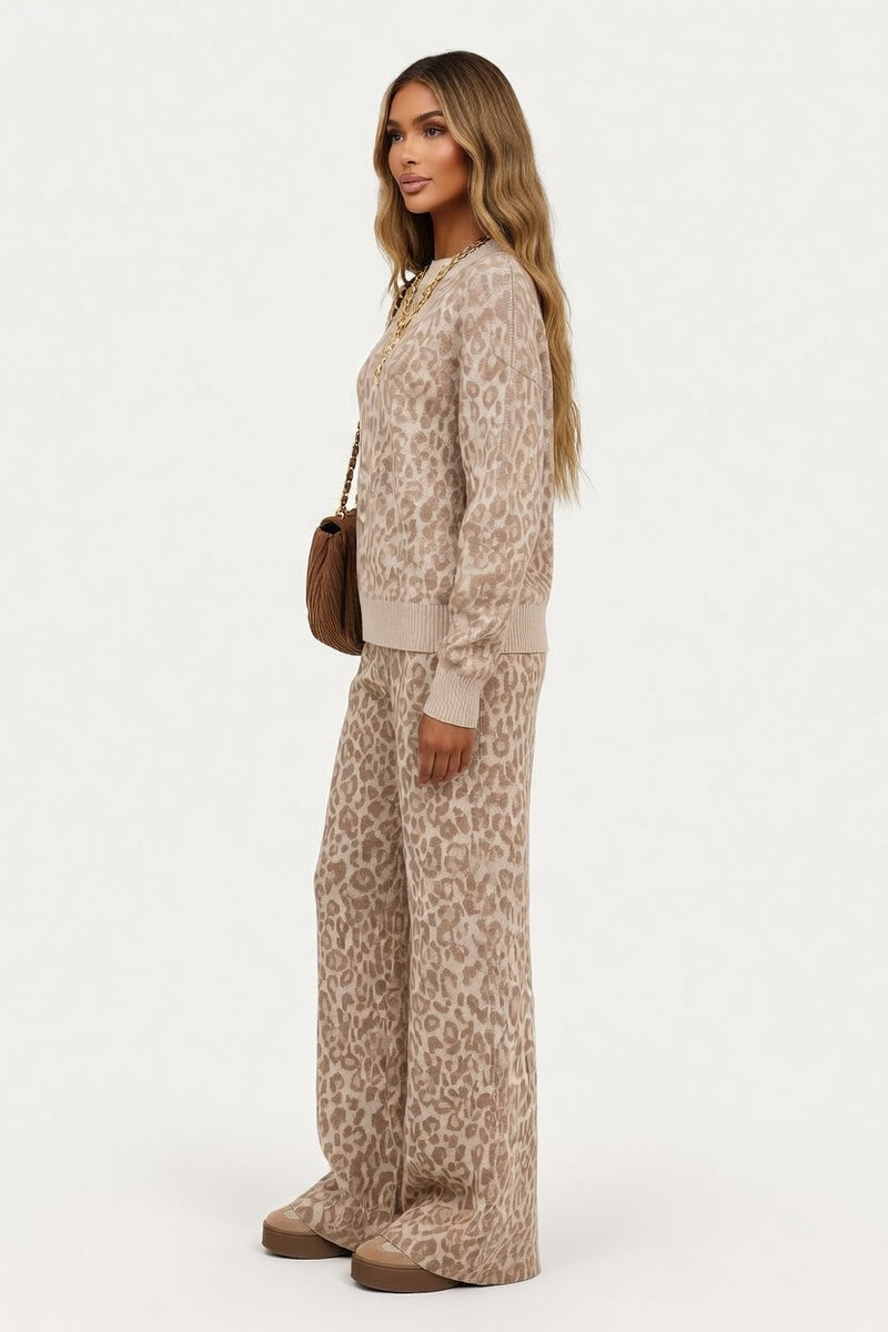 Leopard Print Co-ord Set — side view