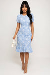 Jacquard Mermaid Midi Dress