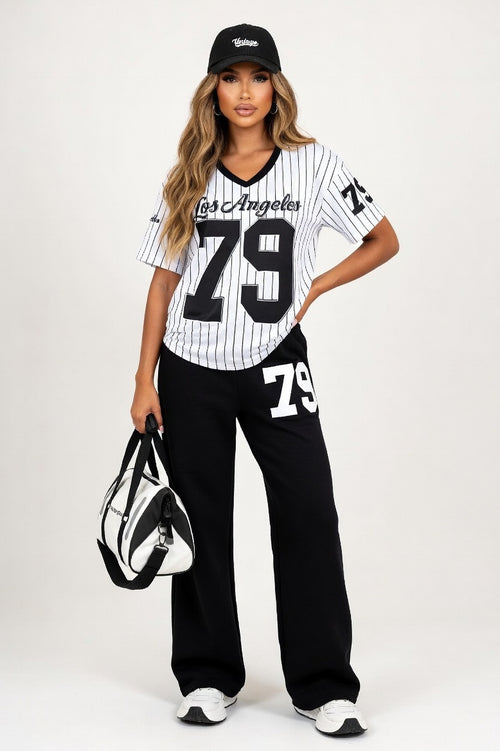 Digital Print Co-ord Set — Black