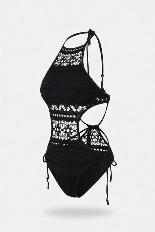 Lace Cut-Out Swimsuit — side view