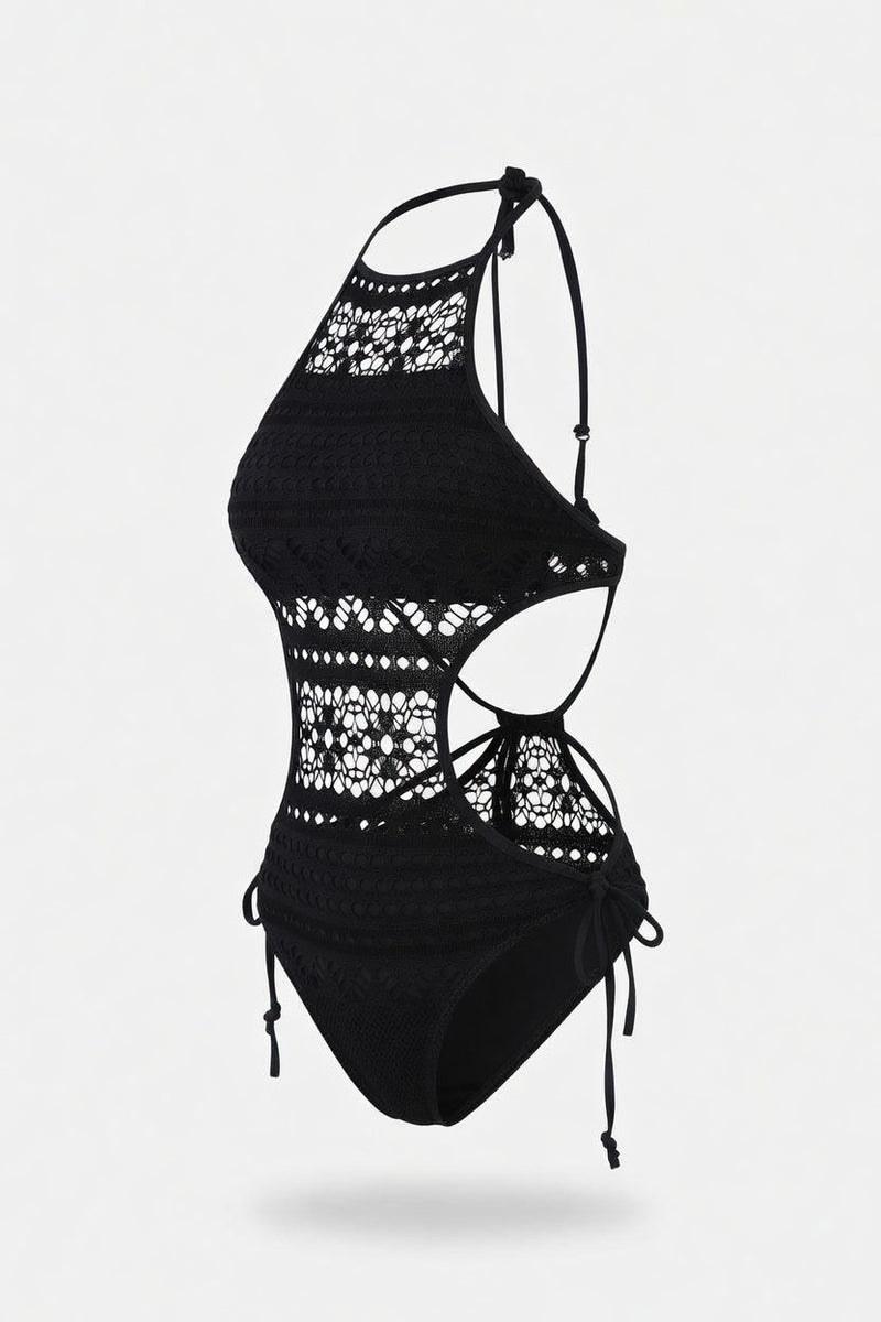 Lace Cut-Out Swimsuit — side view