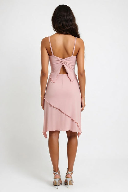 Bow Tie Halter Top — back view