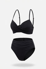 Split Bikini Set — Black