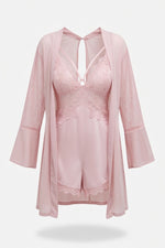 Lace Satin Cami Set — Lotus