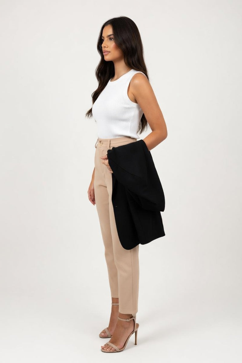 Knitted Halter Top — side view