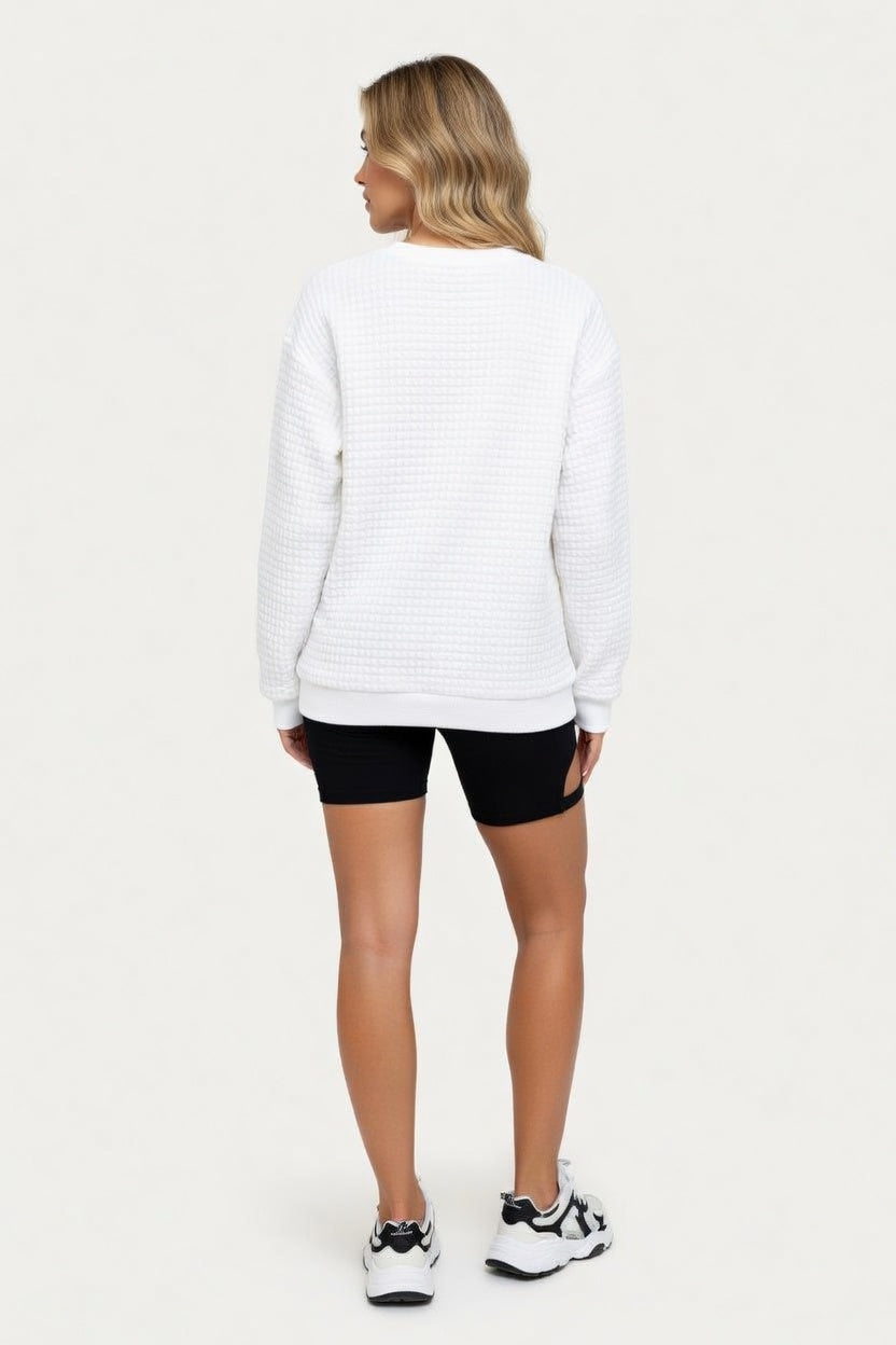 Crew Neck Sweatshirt — back view