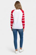 Printed Oversized Sweatshirt — back view