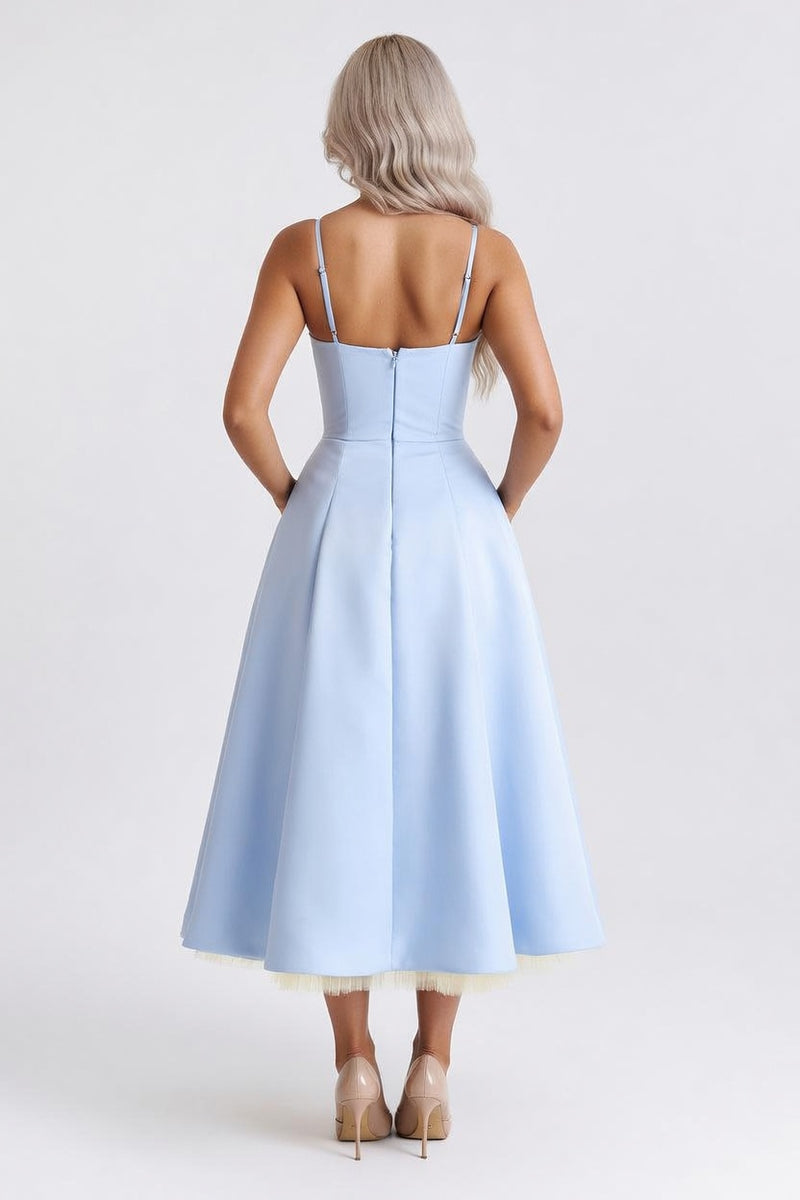 Layered Mesh Dress — back view