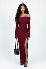 One Shoulder Bodycon Dress — Red