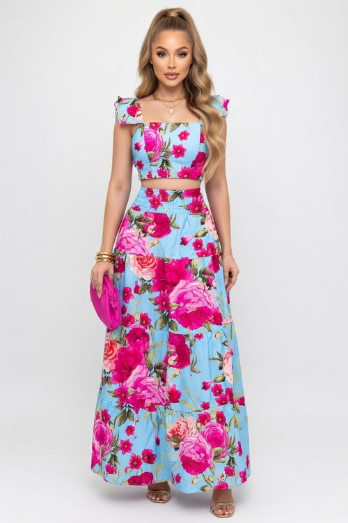 Halter Maxi Dress — front view