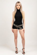 Halter Neck Backless Jumpsuit — front view