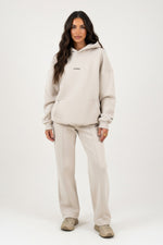 Printed Hoodie & Joggers Co-ord — Apricot