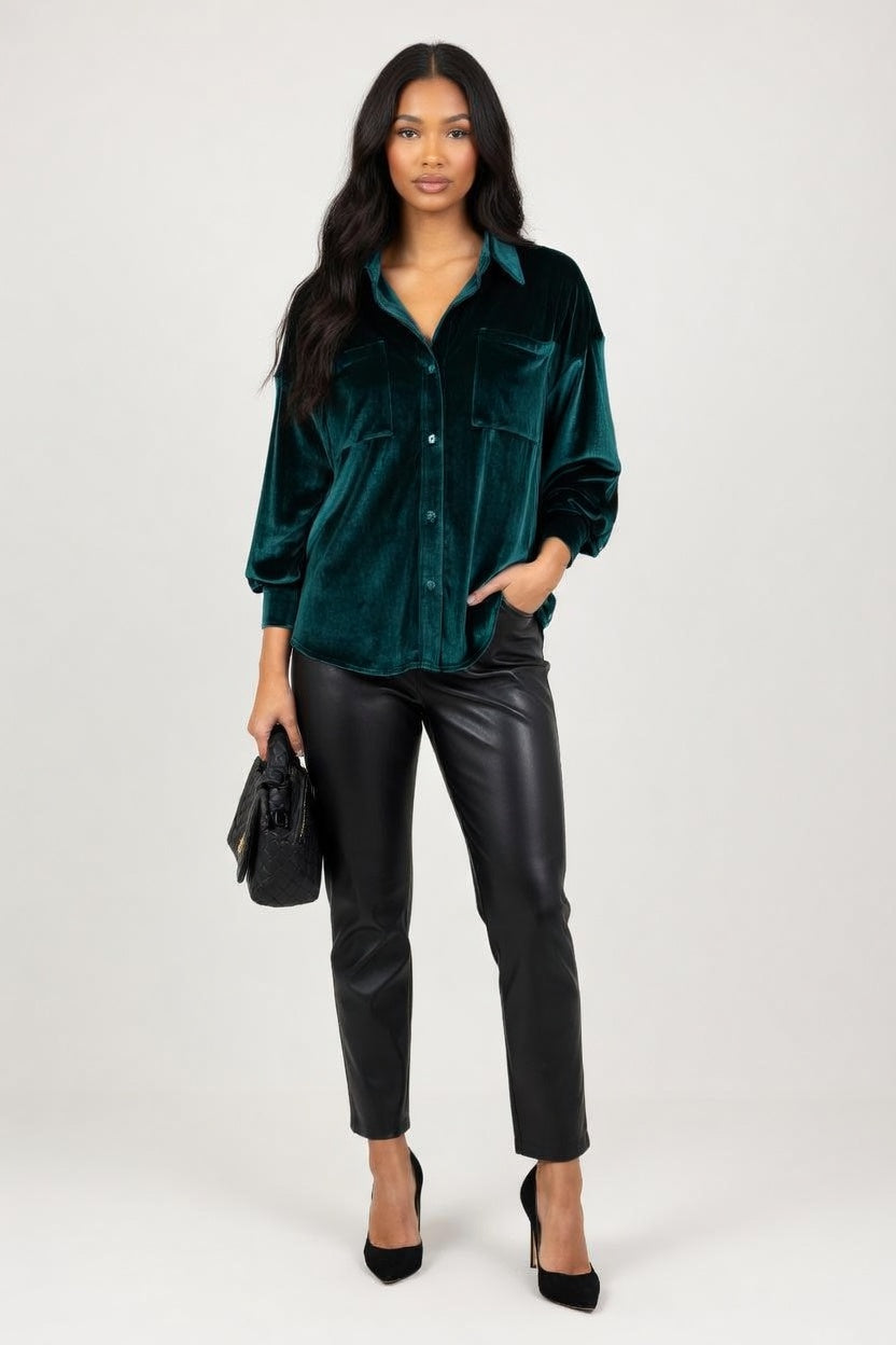 Loose Button Cardigan — front view