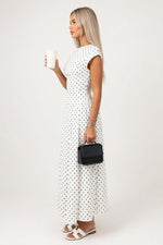 Polka Dot Swing Dress — side view
