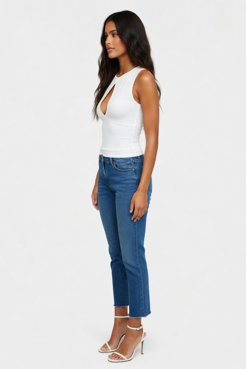 Hollow Sleeveless Vest — side view