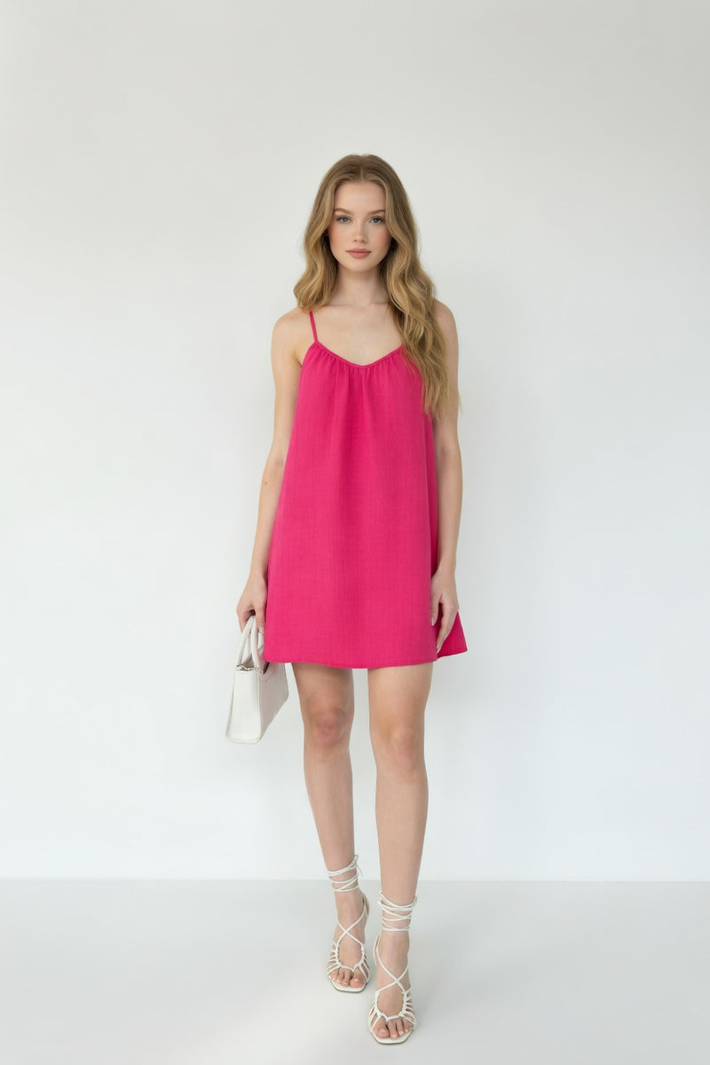 Halter Mini Dress — front view