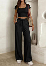 Tailored Co-ord Set — Black — colour variant
