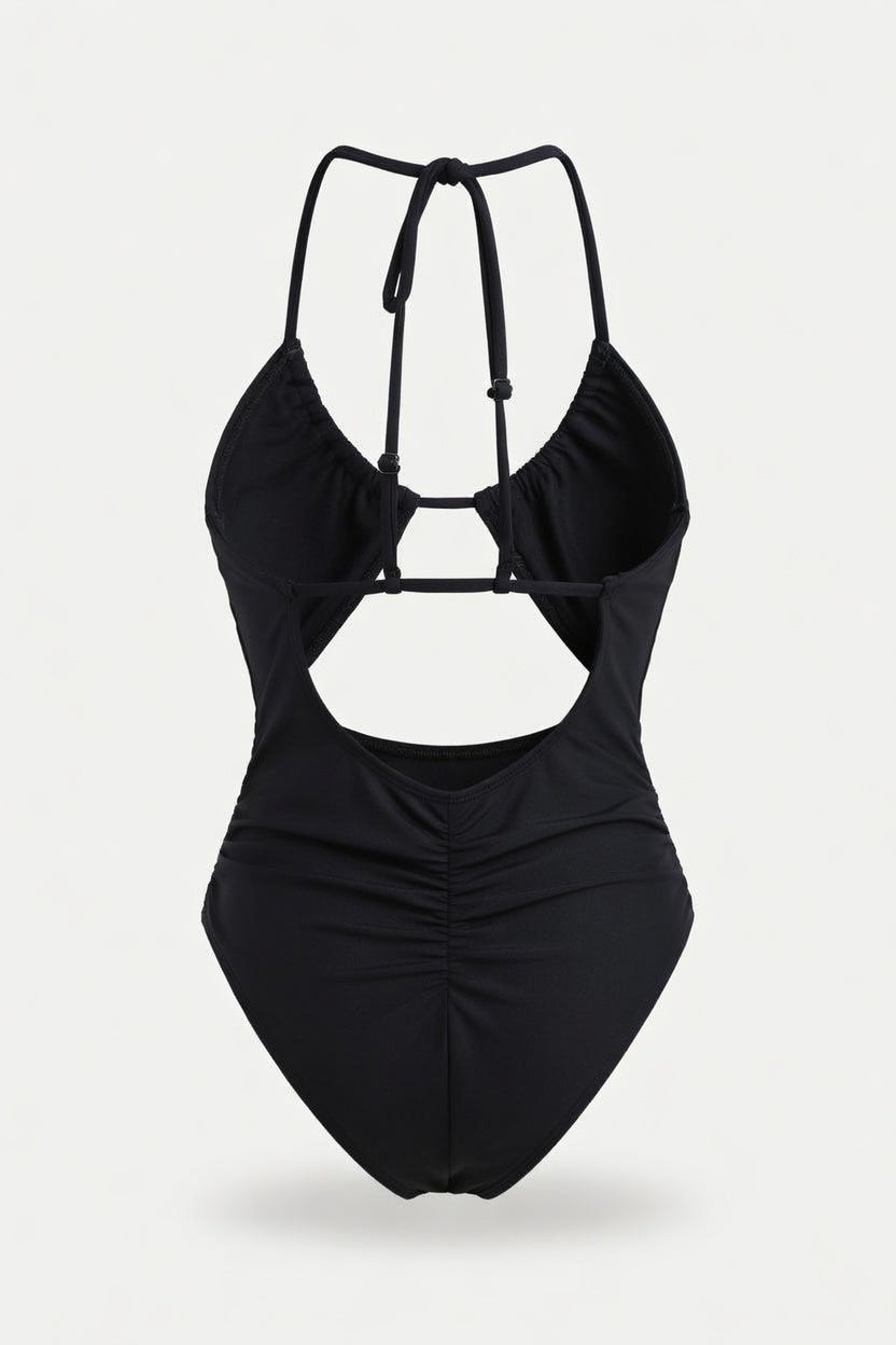 Sculpting One-Piece Swimsuit — back view