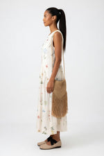 Sleeveless Round Neck Floral Dress — side view
