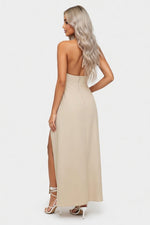 Halter Slip Dress — back view