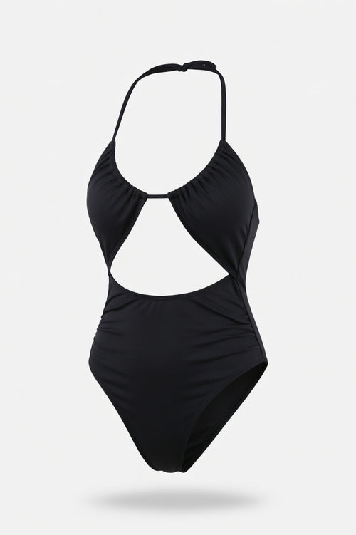 Sculpting One-Piece Swimsuit — Black