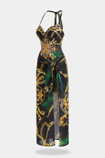 Printed Swimsuit Set — side view