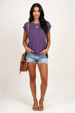 Structured Pocket Tee — Navy Blue