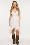 Lace Halter Mini Dress