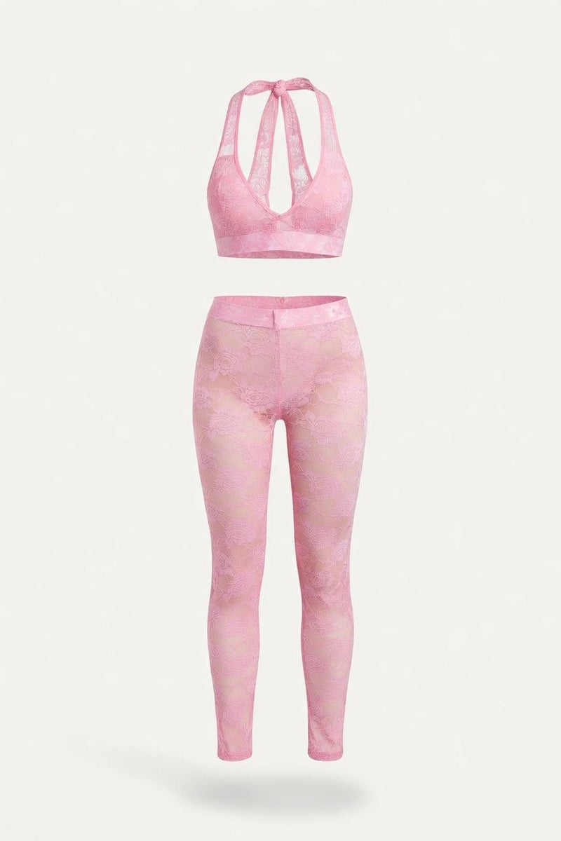 Halter Co-ord Set — front view
