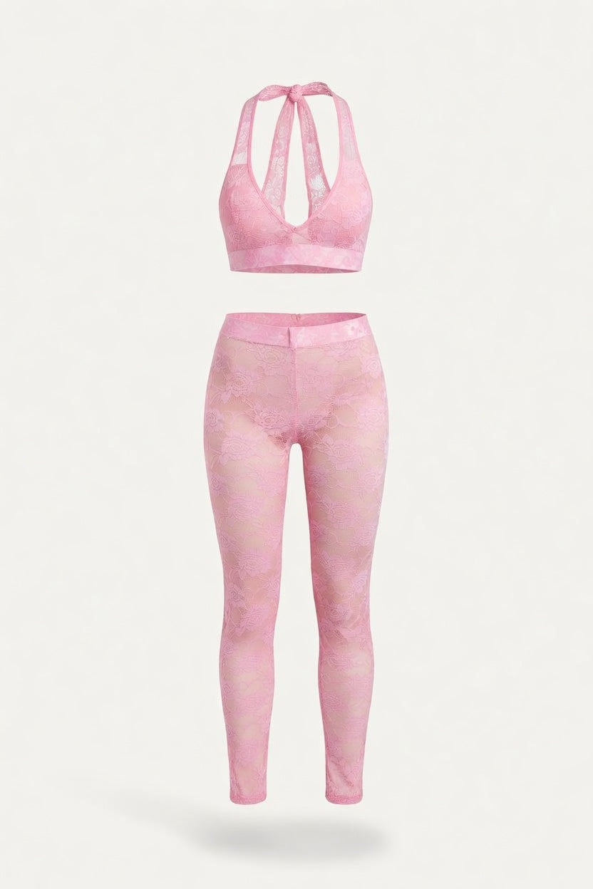 Halter Co-ord Set — front view