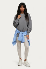 Round Neck Cotton Sweatshirt — front view