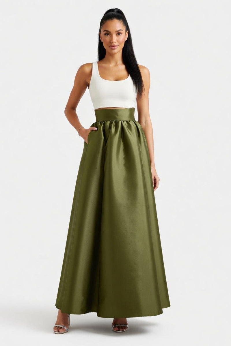 High-Waist Utility Skirt — front view