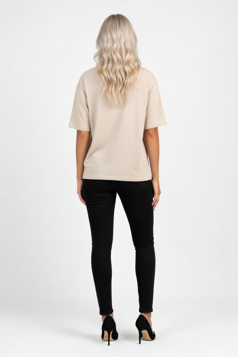 Essential Round Neck Tee — back view