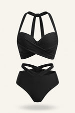 Underwire High Waist Bikini Set — front view