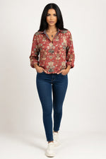 Printed Cotton-Linen Shirt — Vintage 3