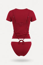 Slim Fit T-Shirt — Burgundy