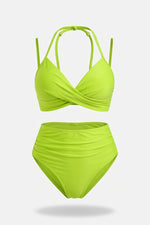 Structured Triangle Bikini Set — Yellow