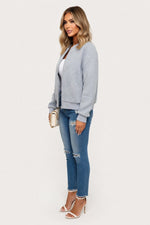 Plaid Zipper Jacket — side view