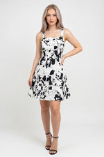 Halter Print Dress — front view