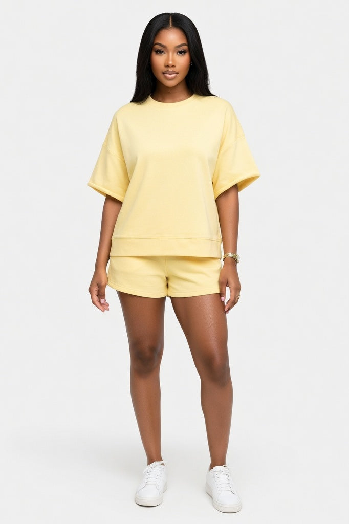 Loose Fit Co-ord Set — Yellow