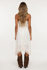 Lace Strappy Dress — back view