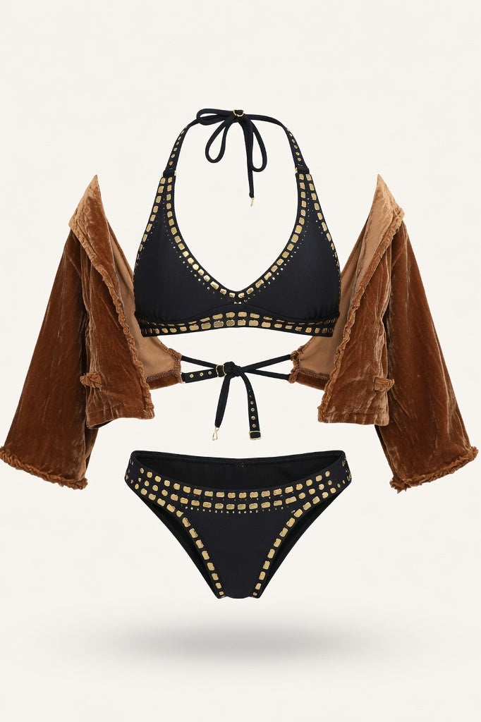 Crochet Bikini Set — Black