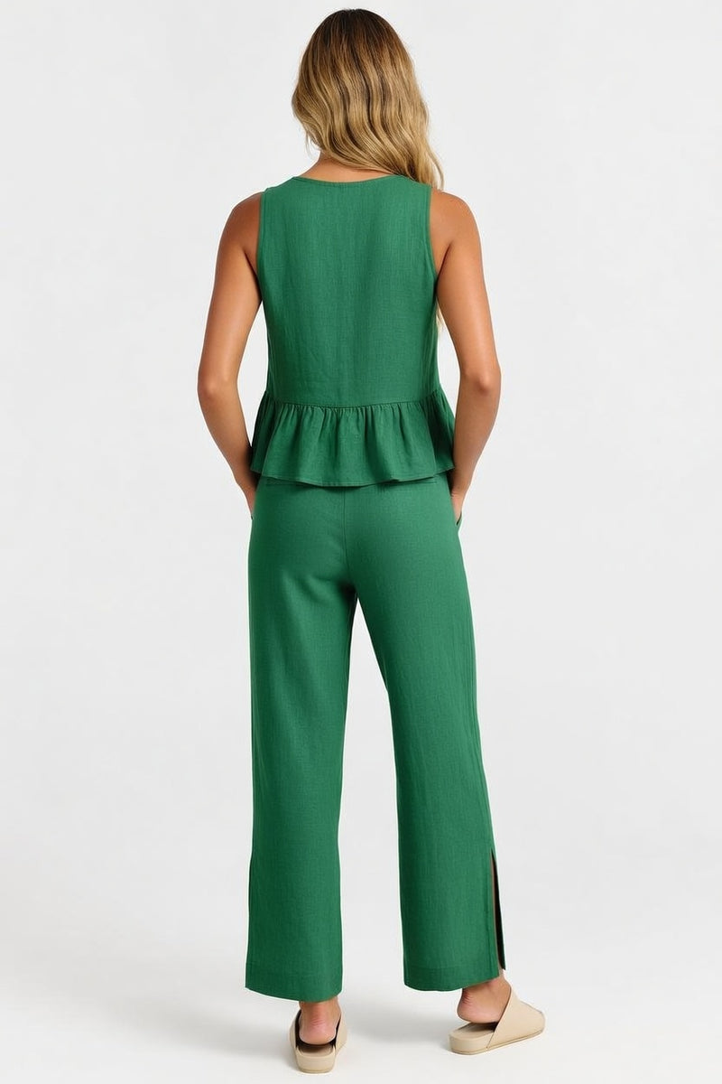 Sleeveless Co-ord Set — back view
